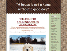 Tablet Screenshot of goldendoodles-of-gaines-pa.com